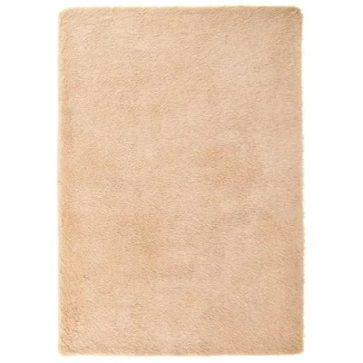 Afbeelding van vidaXL hoogpolig vloerkleed 240x340 cm polyester beige