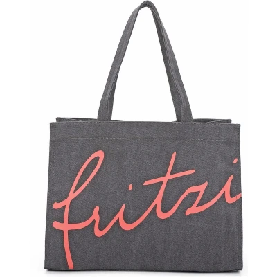 Afbeelding van Fritzi aus Preußen Schoudertas Canvas Easy01 Shoulder Bag Anthra Antraciet