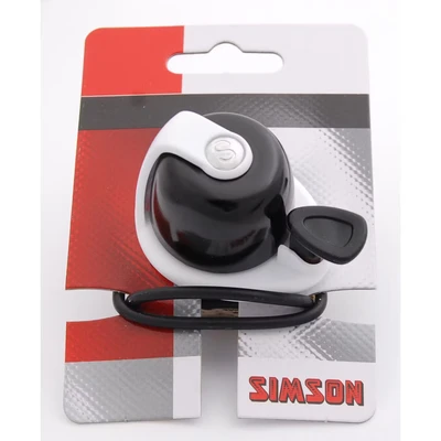 Afbeelding van Simson Fietsbel Allure zwart/wit