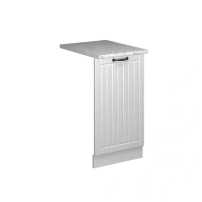 Afbeelding van Vicco Fame LineVoorpaneel vaatwasser 45 cm , WB Marmer Wit Landhuis