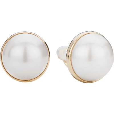 Afbeelding van Traveller Clip Oorbellen Oorclips Dames Pareloorclips Goudkleurig Parels 20 mm Wit 194296