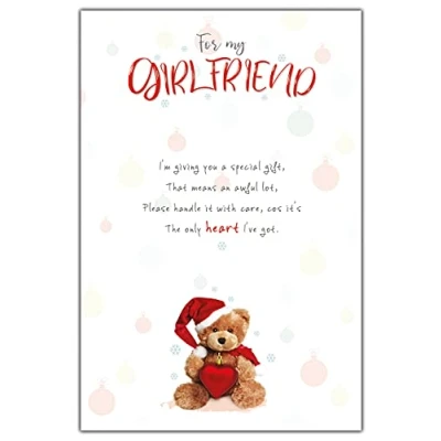Afbeelding van Vriendin Kerstkaart, Leuke Woorden Kerstkaarten, Kerstkaart Vriendin, Voor Romantische Kerstkaarten Multi, XXWF2038