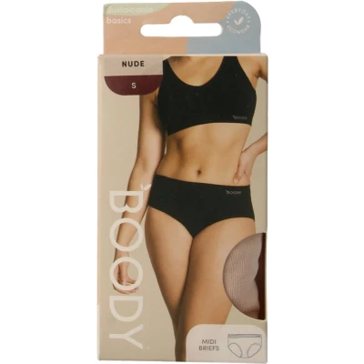 Afbeelding van Boody Bamboe Midi Brief Nude / S