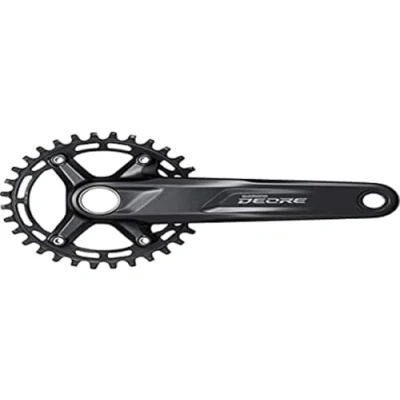 Afbeelding van Shimano Crankstel 10/11 speed Deore FC M5100 1 met 170mm crankarm 30T zwart
