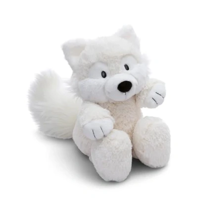 Afbeelding van knuffeldier Poolvos Vanja 35cm wit Zacht speelgoed gemaakt van pluche, schattig pluchen om mee te knuffelen en spelen, voor kinderen volwassenen