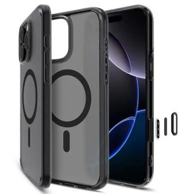 Afbeelding van Spigen Ultra Hybrid T MagFit Case voor iPhone 16 Pro, Compatibel met MagSafe accessories hoesje Frost Black
