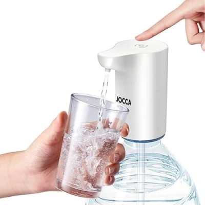 Afbeelding van JOCCA Waterdispenser voor jerrycan/oplaadbaar/waterpomp/waterverdeler/automatisch/jerrycan/flessen/USB oplader/duur van meer dan 35 dagen, 6 jerrycans/licht