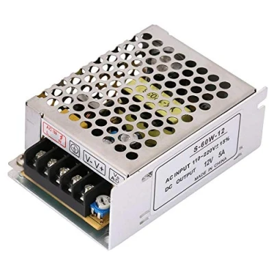Afbeelding van schakelende voeding 5A 12V AC/DC spanningsomvormer Geregelde voor LED DC uitgangsvermogen 60W