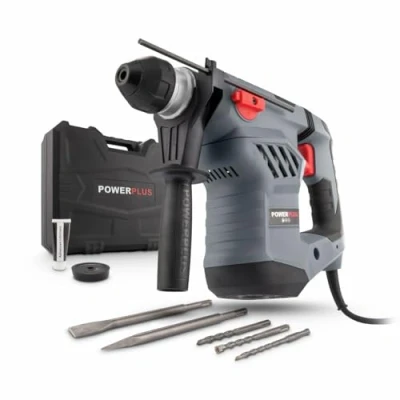 Afbeelding van Powerplus POWE10081 Boorhamer 1600W 6J SDS Plus Incl. Opbergkoffer en 6 accessoires