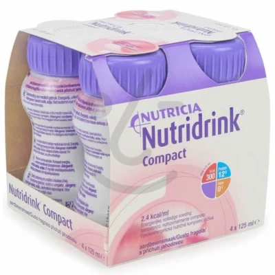 Afbeelding van Nutridrink Compact Aardbei 125ml, 4 stuks