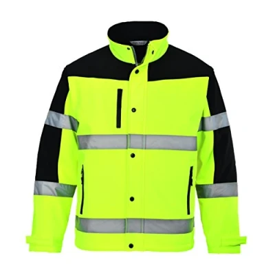 Afbeelding van Twee Kleuren Softshell Jack (3L) maat Small, Yellow