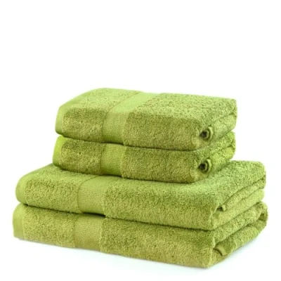 Afbeelding van DecoKing Marina, set van 4 katoenen kwaliteit, 525 g/m², 2 handdoeken 50 x 100 cm en badhanddoeken 70 140 cm, seladongroen, groen, absorberend, stuks