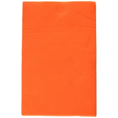Afbeelding van folia 520440 knutselvilt, met fijne wolkwaliteit, 10 vellen, 150 g/m², 20 x 30 cm, oranje, plakvlekvrije verwerking ideaal voor diverse knutselwerk
