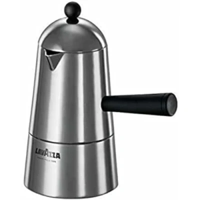 Afbeelding van Lavazza Ilsa Carmencita Caffettiera in Alluminio, Manico Nero, Tazze 6