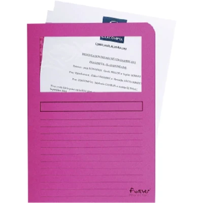 Afbeelding van Venstermap Exacompta Forever L map 120gr roze