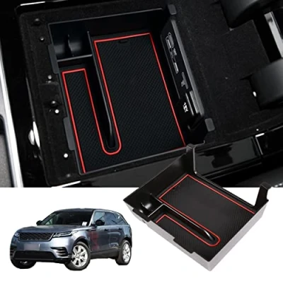 Afbeelding van DIYUCAR Auto Center Console Lade Armsteun Opbergdoos Voor Land Rover Range Velar 2017 2018 2019 2020 Accessoires