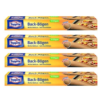Afbeelding van Toppits Bakpapier 16 vellen (42 x 38 cm), 4 stuks (4 vellen)