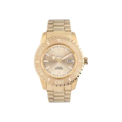 Afbeelding van Marlow Miller horloge met goudkleurige stalen band