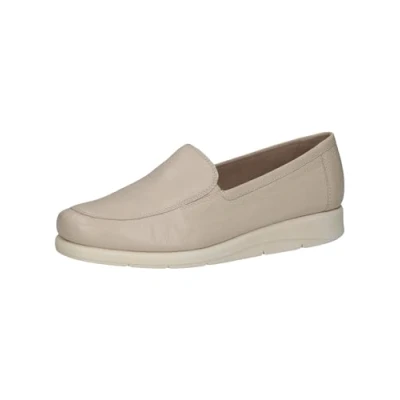 Afbeelding van CAPRICE Elegante lederen slippers voor dames, offwhite nappa, 42 EU
