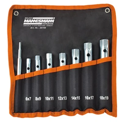 Afbeelding van Brüder Mannesmann Pijpsleutelset 8dlg in etui (Hobby) 26708