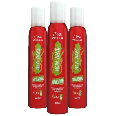 Afbeelding van 3x Wella New Wave Boost It Volume Mousse 200 ml