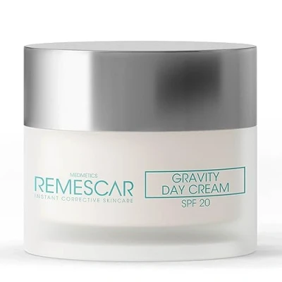 Afbeelding van Remescar Gravity Dagcrème SPF 20, 50 ml Gezichtsverzorging met Collageen en Elastine, Dagcreme voor vrouwen mannen, hydraterende Gezichtscreme Moisturizer Microbiome Technologie