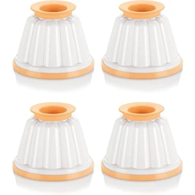 Afbeelding van Tescoma Pudding vormpjes, wit/geel, 9,1 x 12,2 cm