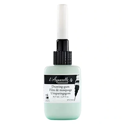 Afbeelding van Sennelier Maskervloeistof en applicator aquarelverf voor kunstenaars.