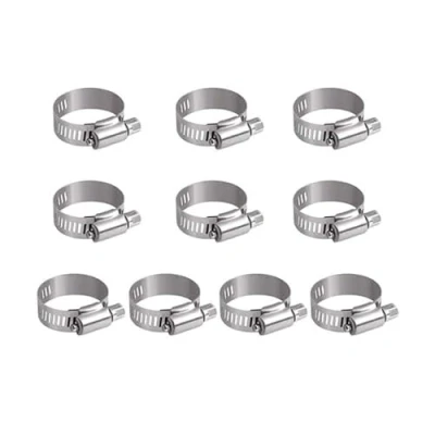 Afbeelding van 10 Stks Slang Clips 21 38mm Jubilee Verstelbare 304 Rvs Slangklemmen Worm Drive Pijpen