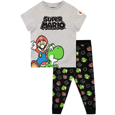 Afbeelding van Super Mario Jongens Pyjama, Grijs, 4 5 jaar