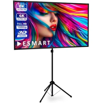 Afbeelding van ESMART Expert x Type Ultralichtgewicht statief Canvas [formaat selectie] 212 125 cm (100&quot;) 16:9 Home Cinema Projector LCD LED Snelle installatie