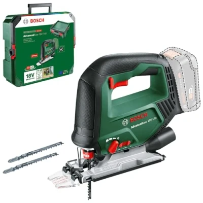 Afbeelding van Bosch accudecoupeerzaag AdvancedSaw 18V 140 (pendelfunctie; borstelloze motor; zaagdiepte in hout/staal/aluminium: mm/10 mm/20 mm; 3 x zaagblad; zonder accu &amp; lader; SystemBox) Amazon Edition