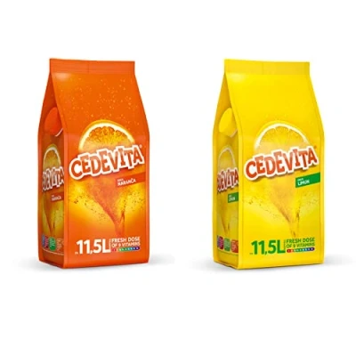 Afbeelding van Cedevita Lemon / Orange Instant Vitamin Drink Mix 2 x 1kg, maakt 26 L sap alcoholvrij