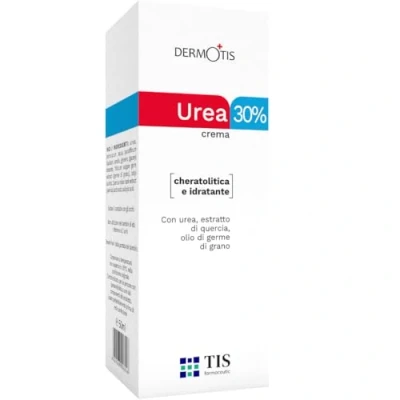 Afbeelding van TIS Ureum Crème 30% Eczeem, Keratose, Psoriasis, Huidontstekingen, Droge, Gebarsten Huid Helpt, verbetert wonden en littekens Melkzuur (AHA), Tarwekiem (50 ml)
