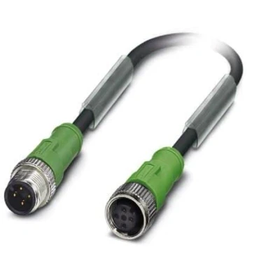 Afbeelding van Phoenix Contact 1504628 Sensor/actuator connector, geassembleerd M12 Aantal polen: 4 Stekker, recht, Bus, recht 6.00 m 1 stuk(s)