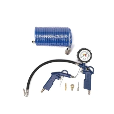 Afbeelding van Air Tool kit 6 stuks perslucht set pneumatische compressor accessoires gereedschap (donkerblauw)