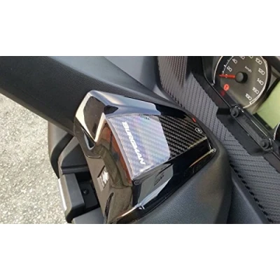 Afbeelding van labelbike 3D Sticker Decoratie en Bescherming in Hars Stuur Motorfiets Scooter compatibel met SUZUKI BURGMAN 400 2017 2025