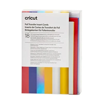 Afbeelding van Cricut Insert Cards FOIL Celebration R10 Kaartenset Rood, Blauw