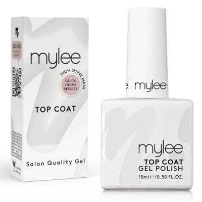 Afbeelding van Mylee Gel Nagellak Top Coat 15ml UV/LED Nail Art Manicure Pedicure voor professioneel &amp; thuisgebruik Langdurig en gemakkelijk aan te brengen