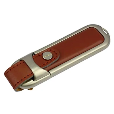 Afbeelding van Ulticool Sleutelhanger Leer 16 GB USB stick Keychain Leather Flash Drive Origineel Cadeau voor Man en Vrouw Dataopslag Bruin