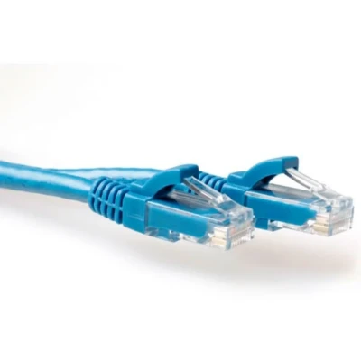 Afbeelding van ACT IB2615 U/UTP CAT6A Patchkabel Snagless RJ45 Connectoren Blauw 15 meter