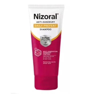 Afbeelding van Nizoral Anti Roos Daily Prevent Shampoo 200ml Instant Roosbescherming Next Generation Control Lopende verlichting van jeukende en geïrriteerde hoofdhuid Hydraterende verzorging voor alle