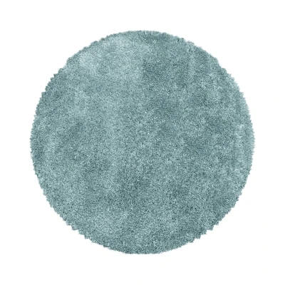 Afbeelding van Pearl Soft Hoogpolig Vloerkleed Blauw 200 cm rond
