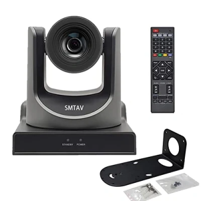 Afbeelding van SMTAV NDI camera, 20X Optics zoom, SDI+HD+IP Streaming dezelfde tijdoutput, 1808p@60 Full HD uitzending en conferentie PTZ POE ondersteund