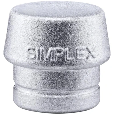 Afbeelding van Halder Kunststofhamerkop hoofd d. 50 mm zacht metaal zilver hard 1 stuk 3209.050