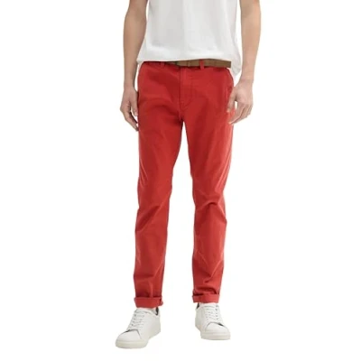 Afbeelding van TOM TAILOR Denim Herenbroek, 14302 Velvet Red, 29W x 30L