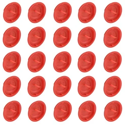 Afbeelding van Meister Signaaldeksel Geschikt voor inbouwdozen met een diameter van 60 mm 25 stuks rood signaalkleur snel vinden bescherming de binnenkant blikjes/deksel apparaten /