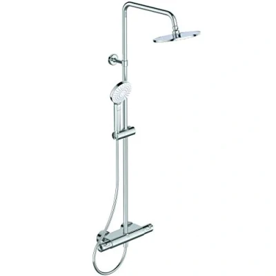 Afbeelding van Thermostatische douchekolom met planchet CERATHERM T50 Ø20 cm hoofd + Ø11 3J handdouche Ideal Standard