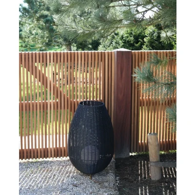 Afbeelding van Lucide COLIN IP44 Oplaadbare Vloerlamp Buiten Accu/Batterij Zwart