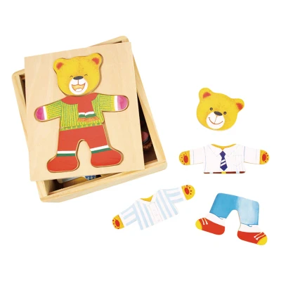 Afbeelding van Bigjigs aankleedpuzzel Meneer beer